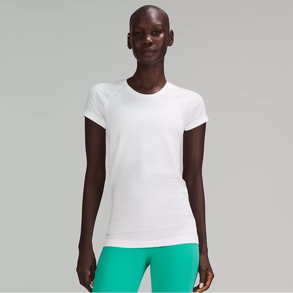lululemon athletica White Short Sleeve Athletic Tee